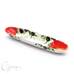 TOMATO WITH OLIVE Platter 34 cm