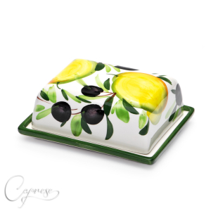 LEMON WITH OLIVE Butter dish