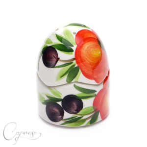 TOMATO WITH OLIVES Salt and Pepper Shakers 8 cm