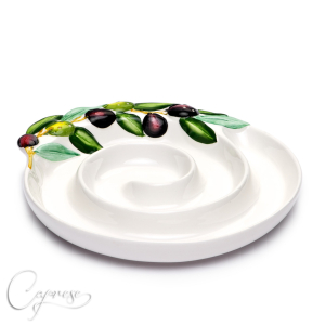 OLIVE 3D Platter For Olives 24 cm
